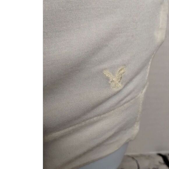 AMERICAN EAGLE Floral Racerback Tank Yellow Purple Gray Blue Women's Size Small - Picture 6 of 7